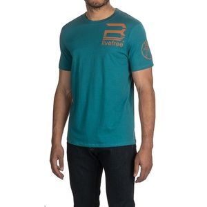 Buffalo David Bitton Mens T-Shirt Large Blue Totem